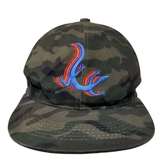 Wookles & Co. Lizard Snapback Hat One Size Camo Embroidered Adjustable - Picture 1 of 8